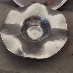 Elegant Silver Decorative Bowl